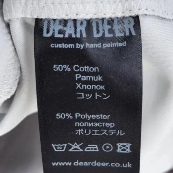 Dear Deer Men's Cactus Hand Printed Bomber Jacket - L - Picture 5 of 6